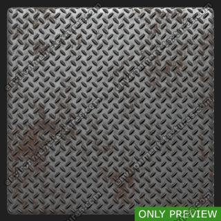 PBR Substance Material of Metal Floor Rusted #9